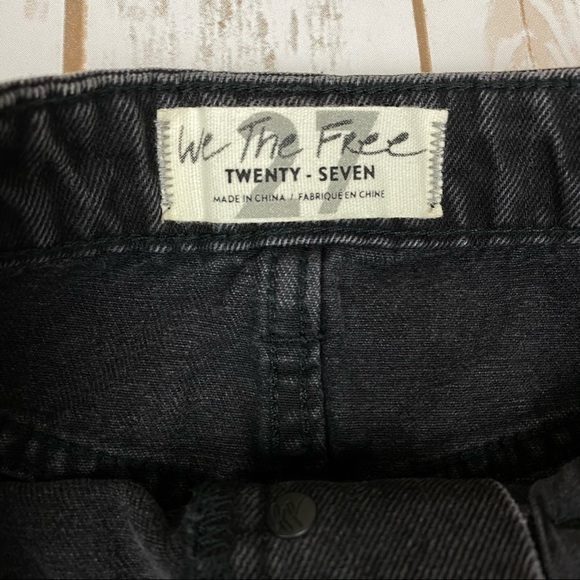 Free People Denim A-line Distressed Skirt Size‎ 27 - Picture 13 of 16